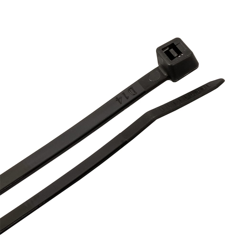 62040 Cable Ties, 14-1/2 in Black